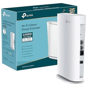TP-Link Répéteur WiFi 6 Mesh AX6000 Mbps bi-Bande RE900XD, 160 MHz, Port 2.5 Gigabit, MU-MIMO, Compatible avec Les Box Internet, Profitez du WiFi 6 sans Changer Votre Box - Publicité TP-Link Répéteur WiFi 6 Mesh AX6000 Mbps bi-Bande RE900XD, 160 MHz, Port 2.5 Gigabit, MU-MIMO, Compatible avec Les Box Internet, Profitez du WiFi 6 sans Changer Votre Box - Publicité
