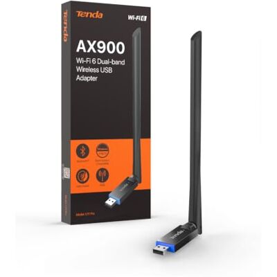 Tenda U11 Pro Clé WiFi USB AX900 Bluetooth 5.4 Antenne 6 dBi - Publicité Tenda U11 Pro Clé WiFi USB AX900 Bluetooth 5.4 Antenne 6 dBi - Publicité