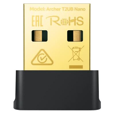 TP-Link Clé WiFi AC600 Mbps Archer T2UB Nano, Bluetooth 4.2, Adaptateur USB WiFi, dongle WiFi, 2,4 GHz 200 Mbps, 5 GHz 433 Mbps, WPA3, Windows 11/10/8.1/8/7 - Publicité TP-Link Clé WiFi AC600 Mbps Archer T2UB Nano, Bluetooth 4.2, Adaptateur USB WiFi, dongle WiFi, 2,4 GHz 200 Mbps, 5 GHz 433 Mbps, WPA3, Windows 11/10/8.1/8/7 - Publicité