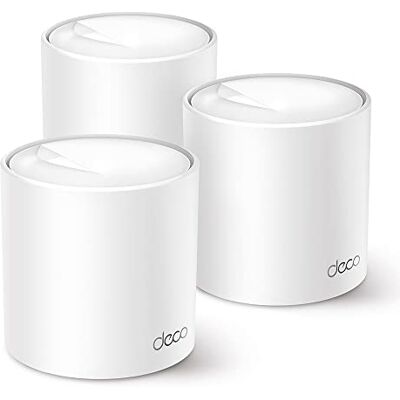 TP-Link Deco WiFi 6 Mesh AX3000Mbps Deco X50(3-Pack), Système WiFi 6 pour Toute la Maison, Couverture de 550㎡, Installation Facile, Contrôle Parental, Compatible avec Toutes Les Box Fibre - Publicité TP-Link Deco WiFi 6 Mesh AX3000Mbps Deco X50(3-Pack), Système WiFi 6 pour Toute la Maison, Couverture de 550㎡, Installation Facile, Contrôle Parental, Compatible avec Toutes Les Box Fibre - Publicité