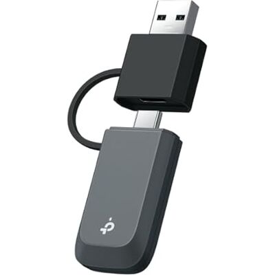 TP-Link Archer TBE230U Clé USB WiFi 7 BE3600 Double Bande Adaptateur WiFi USB-C & USB-A pour PC, Jusqu'à 3570 Mbit/s, USB 3.0, WPA3, Plug & Play Windows 10/11 - Publicité TP-Link Archer TBE230U Clé USB WiFi 7 BE3600 Double Bande Adaptateur WiFi USB-C & USB-A pour PC, Jusqu'à 3570 Mbit/s, USB 3.0, WPA3, Plug & Play Windows 10/11 - Publicité