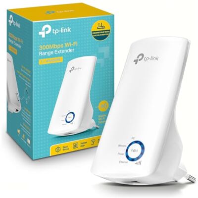 TP-Link Répéteur WiFi(TL-WA850RE), Amplificateur WiFi N300, WiFi Extender, WiFi Booster, 1 Port Ethernet, couvre jusqu'à 90㎡, Compatible avec toutes les box internet - Publicité TP-Link Répéteur WiFi(TL-WA850RE), Amplificateur WiFi N300, WiFi Extender, WiFi Booster, 1 Port Ethernet, couvre jusqu'à 90㎡, Compatible avec toutes les box internet - Publicité