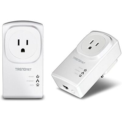 TRENDnet Kit D'Adaptateurs CPl Nano 500 AV avec Prise Intégrée, TPL-407E2K - Publicité TRENDnet Kit D'Adaptateurs CPl Nano 500 AV avec Prise Intégrée, TPL-407E2K - Publicité