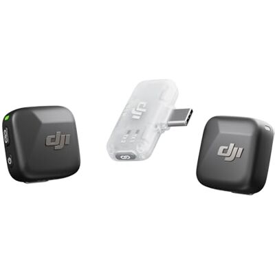 DJI Mic Mini (2 TX + 1 RX Mobile), Microphone Cravate sans Fil pour iPhone 17/16/15 et Android/PC/Tablette, prêt à l’Emploi, Transmission 300 m, ultraléger, réduction Active du Bruit, vlog - Publicité DJI Mic Mini (2 TX + 1 RX Mobile), Microphone Cravate sans Fil pour iPhone 17/16/15 et Android/PC/Tablette, prêt à l’Emploi, Transmission 300 m, ultraléger, réduction Active du Bruit, vlog - Publicité