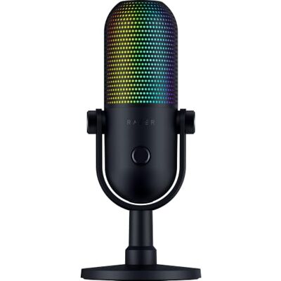 Razer Seiren V3 Chroma DSP 32 Bits Microphone USB RGB avec processeur Audio DSP 32 Bits Micro à condensateur supercardioïde Traitement Audio Intelligent basé sur l'IA Noir - Publicité Razer Seiren V3 Chroma DSP 32 Bits Microphone USB RGB avec processeur Audio DSP 32 Bits Micro à condensateur supercardioïde Traitement Audio Intelligent basé sur l'IA Noir - Publicité