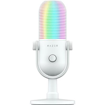 Razer Seiren V3 Chroma DSP 32 Bits Microphone USB RGB avec processeur Audio DSP 32 Bits Micro à condensateur supercardioïde Traitement Audio Intelligent basé sur l'IA Blanc - Publicité Razer Seiren V3 Chroma DSP 32 Bits Microphone USB RGB avec processeur Audio DSP 32 Bits Micro à condensateur supercardioïde Traitement Audio Intelligent basé sur l'IA Blanc - Publicité