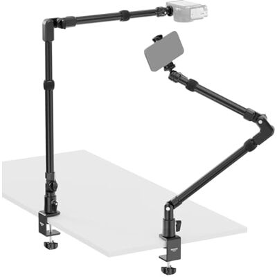 NEEWER 45,5" Support de Bureau pour caméra,Perche de Microphone Magique en Aluminium à 4 Sections avec Support à Pince en C,pour Webcam,LED,Microphone,Diffusion,Zoom,vidéo,Charge maximale 2kg,DS023 - Publicité NEEWER 45,5" Support de Bureau pour caméra,Perche de Microphone Magique en Aluminium à 4 Sections avec Support à Pince en C,pour Webcam,LED,Microphone,Diffusion,Zoom,vidéo,Charge maximale 2kg,DS023 - Publicité