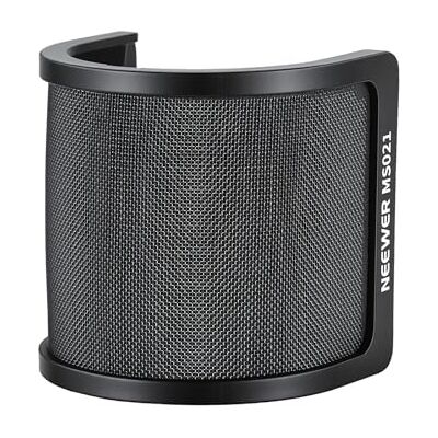 NEEWER Filtre Anti Pop pour Microphones, écran d'Isolation Triple Couche pour Micros de 35 à 55mm de Diamètre, Bonnette Anti-Vent pour Podcasts, Streaming, Voix Off, Enregistrement Studio, MS021 - Publicité NEEWER Filtre Anti Pop pour Microphones, écran d'Isolation Triple Couche pour Micros de 35 à 55mm de Diamètre, Bonnette Anti-Vent pour Podcasts, Streaming, Voix Off, Enregistrement Studio, MS021 - Publicité