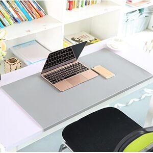ZOCIS Grand sous-main de bureau étendu en cuir synthétique avec protection des bords antidérapant, tapis de bureau pour ordinateur portable Grand tapis de souris imperméable 60 x 40 cm Gris - Publicité ZOCIS Grand sous-main de bureau étendu en cuir synthétique avec protection des bords antidérapant, tapis de bureau pour ordinateur portable Grand tapis de souris imperméable 60 x 40 cm Gris - Publicité