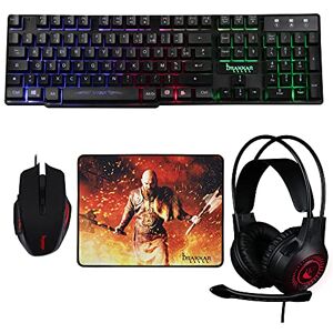 Konix Drakkar Pack d'accessoires Gaming Rogue pour PC Casque Clavier AZERTY 105 Touches Souris Tapis de Souris Viking - Publicité Konix Drakkar Pack d'accessoires Gaming Rogue pour PC Casque Clavier AZERTY 105 Touches Souris Tapis de Souris Viking - Publicité