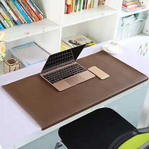 ZOCIS Grand sous-main de bureau étendu en cuir synthétique avec protection des bords antidérapant, tapis de bureau pour ordinateur portable Grand tapis de souris imperméable 80 x 50 cm Marron - Publicité ZOCIS Grand sous-main de bureau étendu en cuir synthétique avec protection des bords antidérapant, tapis de bureau pour ordinateur portable Grand tapis de souris imperméable 80 x 50 cm Marron - Publicité