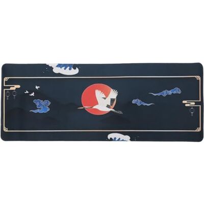 lachineuse Tapis DE Souris XXL Grues du Japon & Soleil Rouge Symbolisme Longévité 800 X 300 X 3 mm Multicolore Déco Japon Antidérapant et Résistant à l'eau Idée Cadeau Japon Asie - Publicité lachineuse Tapis DE Souris XXL Grues du Japon & Soleil Rouge Symbolisme Longévité 800 X 300 X 3 mm Multicolore Déco Japon Antidérapant et Résistant à l'eau Idée Cadeau Japon Asie - Publicité
