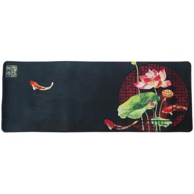 lachineuse Tapis DE Souris XXL Fleurs de Lotus Tradition d'Asie 800 x 300 x 3 mm Multicolore Déco Japonaise Antidérapant et Résistant à l'eau Déco Bureau Idée Cadeau Japon Asie - Publicité lachineuse Tapis DE Souris XXL Fleurs de Lotus Tradition d'Asie 800 x 300 x 3 mm Multicolore Déco Japonaise Antidérapant et Résistant à l'eau Déco Bureau Idée Cadeau Japon Asie - Publicité