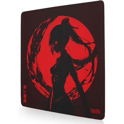 Tilt Grand Tapis de Souris Gamer XXL 50x50 cm Tapis de Bureau Gaming Anti-Dérapant Mouse Pad Imperméable pour PC et Accessoires Gaming Tapis de Clavier (Crimson Ninja) - Publicité Tilt Grand Tapis de Souris Gamer XXL 50x50 cm Tapis de Bureau Gaming Anti-Dérapant Mouse Pad Imperméable pour PC et Accessoires Gaming Tapis de Clavier (Crimson Ninja) - Publicité
