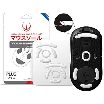 Hotline Games HOTLINEGAMES 3.0 Plus Patins de Souris de Jeu sans Fil à Bords arrondis compatibles avec Logitech G Pro 2 Lightspeed Wireless/G Pro, Glisse Lisse, Mise à Niveau des Souris en PTFE Pur - Publicité Hotline Games HOTLINEGAMES 3.0 Plus Patins de Souris de Jeu sans Fil à Bords arrondis compatibles avec Logitech G Pro 2 Lightspeed Wireless/G Pro, Glisse Lisse, Mise à Niveau des Souris en PTFE Pur - Publicité