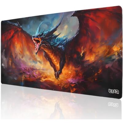 Tilt Grand Tapis de Souris Gamer XXL 100x50 cm Tapis de Bureau Gaming Anti-Dérapant Mouse Pad Imperméable pour PC et Accessoires Gaming Tapis de Clavier (Dragon's Wrath) - Publicité Tilt Grand Tapis de Souris Gamer XXL 100x50 cm Tapis de Bureau Gaming Anti-Dérapant Mouse Pad Imperméable pour PC et Accessoires Gaming Tapis de Clavier (Dragon's Wrath) - Publicité