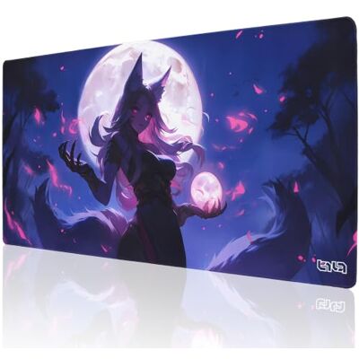 Tilt Grand Tapis de Souris Gamer XXL 100x50 cm Tapis de Bureau Gaming Anti-Dérapant Mouse Pad Imperméable pour PC et Accessoires Gaming Tapis de Clavier (Moonlit Vixen) - Publicité Tilt Grand Tapis de Souris Gamer XXL 100x50 cm Tapis de Bureau Gaming Anti-Dérapant Mouse Pad Imperméable pour PC et Accessoires Gaming Tapis de Clavier (Moonlit Vixen) - Publicité