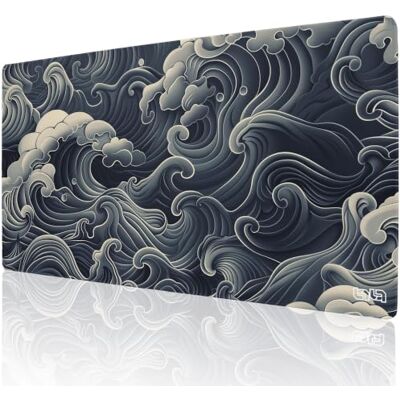 Tilt Grand Tapis de Souris Gamer XXL 100x50 cm Tapis de Bureau Gaming Anti-Dérapant Mouse Pad Imperméable pour PC et Accessoires Gaming Tapis de Clavier (Huge Waves) - Publicité Tilt Grand Tapis de Souris Gamer XXL 100x50 cm Tapis de Bureau Gaming Anti-Dérapant Mouse Pad Imperméable pour PC et Accessoires Gaming Tapis de Clavier (Huge Waves) - Publicité