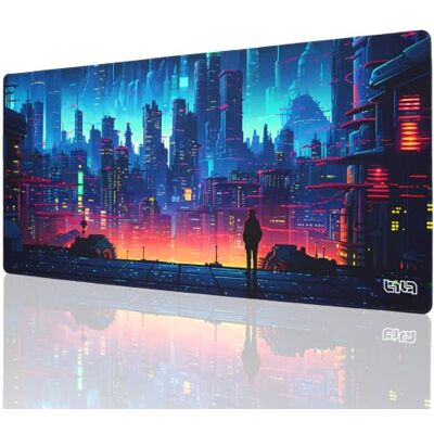 Tilt Grand Tapis de Souris Gamer XXL 90x40 cm Tapis de Bureau Gaming Anti-Dérapant Mouse Pad Imperméable pour PC et Accessoires Gaming Tapis de Clavier (Retro Cyberpunk) - Publicité Tilt Grand Tapis de Souris Gamer XXL 90x40 cm Tapis de Bureau Gaming Anti-Dérapant Mouse Pad Imperméable pour PC et Accessoires Gaming Tapis de Clavier (Retro Cyberpunk) - Publicité