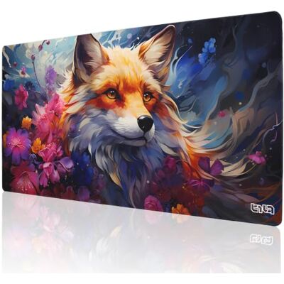 Tilt Grand Tapis de Souris Gamer XXL 100x50 cm Tapis de Bureau Gaming Anti-Dérapant Mouse Pad Imperméable pour PC et Accessoires Gaming Tapis de Clavier (Floral Fox) - Publicité Tilt Grand Tapis de Souris Gamer XXL 100x50 cm Tapis de Bureau Gaming Anti-Dérapant Mouse Pad Imperméable pour PC et Accessoires Gaming Tapis de Clavier (Floral Fox) - Publicité