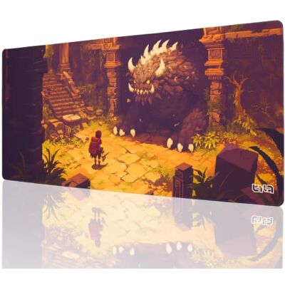 Tilt Grand Tapis de Souris Gamer XXL 90x40 cm Tapis de Bureau Gaming Anti-Dérapant Mouse Pad Imperméable pour PC et Accessoires Gaming Tapis de Clavier (Boss Fight) - Publicité Tilt Grand Tapis de Souris Gamer XXL 90x40 cm Tapis de Bureau Gaming Anti-Dérapant Mouse Pad Imperméable pour PC et Accessoires Gaming Tapis de Clavier (Boss Fight) - Publicité
