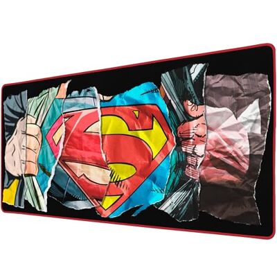 Subsonic Tapis de Souris XXL Superman 90x40 cm Noir & Bords rouges Licence Officielle, Tapis de Bureau avec Surface Lisse Optimisée pour Capteurs de Souris, Base Antidérapante et Bords Cousus - Publicité Subsonic Tapis de Souris XXL Superman 90x40 cm Noir & Bords rouges Licence Officielle, Tapis de Bureau avec Surface Lisse Optimisée pour Capteurs de Souris, Base Antidérapante et Bords Cousus - Publicité