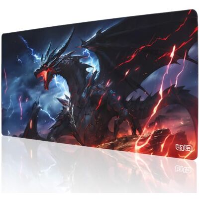 Tilt Grand Tapis de Souris Gamer XXL 100x50 cm Tapis de Bureau Gaming Anti-Dérapant Mouse Pad Imperméable pour PC et Accessoires Gaming Tapis de Clavier (Dragon of Death) - Publicité Tilt Grand Tapis de Souris Gamer XXL 100x50 cm Tapis de Bureau Gaming Anti-Dérapant Mouse Pad Imperméable pour PC et Accessoires Gaming Tapis de Clavier (Dragon of Death) - Publicité