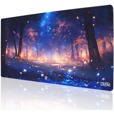 Tilt Grand Tapis de Souris Gamer XXL 100x50 cm Tapis de Bureau Gaming Anti-Dérapant Mouse Pad Imperméable pour PC et Accessoires Gaming Tapis de Clavier (Magical Forest) - Publicité Tilt Grand Tapis de Souris Gamer XXL 100x50 cm Tapis de Bureau Gaming Anti-Dérapant Mouse Pad Imperméable pour PC et Accessoires Gaming Tapis de Clavier (Magical Forest) - Publicité