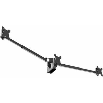 VIVO MOUNT-TS03C Support Mural pour Triple Moniteur, 3 écrans jusqu'à 10 kg, Ultra Large sur Le Support Central jusqu'à 96,5 cm, Bras télescopiques réglables, Montage Mural, Noir - Publicité VIVO MOUNT-TS03C Support Mural pour Triple Moniteur, 3 écrans jusqu'à 10 kg, Ultra Large sur Le Support Central jusqu'à 96,5 cm, Bras télescopiques réglables, Montage Mural, Noir - Publicité