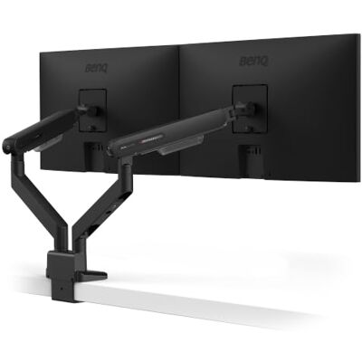 BenQ ErgoArm BDL01 Bras pour Double écran jusqu'à 35" et 11 kg. Noir VESA 75×75, 100×100. Convient aux bureaux de 10–50 mm. Montage par le haut avec pince et œillet. Publicité BenQ ErgoArm BDL01 Bras pour Double écran jusqu'à 35" et 11 kg. Noir VESA 75×75, 100×100. Convient aux bureaux de 10–50 mm. Montage par le haut avec pince et œillet. Publicité
