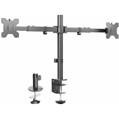 VIVO Support mural pour deux écrans LCD LED 21" à 32", bras télescopiques réglables, montage mural affleurant, compatible avec 2 écrans, noir, STAND-V002E - Publicité VIVO Support mural pour deux écrans LCD LED 21" à 32", bras télescopiques réglables, montage mural affleurant, compatible avec 2 écrans, noir, STAND-V002E - Publicité