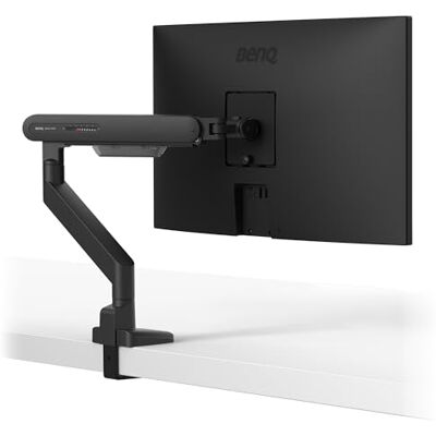 BenQ ErgoArm BSL01 Support de Bureau VESA pour écrans jusqu'à 40" et 11 kg VESA 75×75, 100×100. Convient aux bureaux de 10–50 mm. Montage par le haut avec pince et œillet. Noir - Publicité BenQ ErgoArm BSL01 Support de Bureau VESA pour écrans jusqu'à 40" et 11 kg VESA 75×75, 100×100. Convient aux bureaux de 10–50 mm. Montage par le haut avec pince et œillet. Noir - Publicité