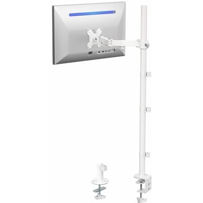 VIVO STAND-V011W Support d'écran de Bureau Extra Haut, mât de 99,1 cm, entièrement réglable, Inclinaison et Articulation, Compatible avec écrans de 13 à 32" jusqu'à 10 kg, Fixation VESA, Blanc - Publicité VIVO STAND-V011W Support d'écran de Bureau Extra Haut, mât de 99,1 cm, entièrement réglable, Inclinaison et Articulation, Compatible avec écrans de 13 à 32" jusqu'à 10 kg, Fixation VESA, Blanc - Publicité