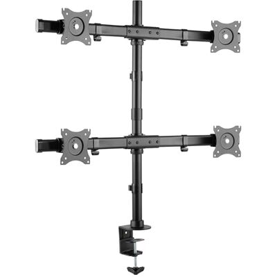 RICOO TS8411 Support Écran PC 4 Écrans 13 17 19 22 24 27 Pouces VESA 75x75 100x100 Orientable Inclinable Rotatif Universel Fixation Bureau Pince de Table - Publicité RICOO TS8411 Support Écran PC 4 Écrans 13 17 19 22 24 27 Pouces VESA 75x75 100x100 Orientable Inclinable Rotatif Universel Fixation Bureau Pince de Table - Publicité