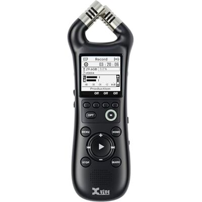 Enregistreur audio X-Vive XV1-R - Supporte 96kHz, float 32-bit, LCD, SDXC - Publicité Enregistreur audio X-Vive XV1-R - Supporte 96kHz, float 32-bit, LCD, SDXC - Publicité