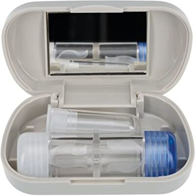 SPORTS WORLD VISION Kit de Voyage en Gris Lentilles Dures/Lentilles RGP Étui Lentilles de Contact Lentilles RGP Miroir & Ventouse - Publicité SPORTS WORLD VISION Kit de Voyage en Gris Lentilles Dures/Lentilles RGP Étui Lentilles de Contact Lentilles RGP Miroir & Ventouse - Publicité