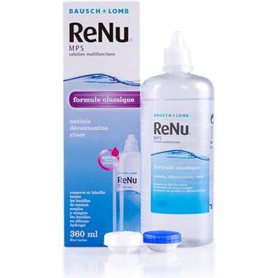 Solution multifonction Renu MPS de Bausch & Lomb - 360ml - Publicité Solution multifonction Renu MPS de Bausch & Lomb - 360ml - Publicité