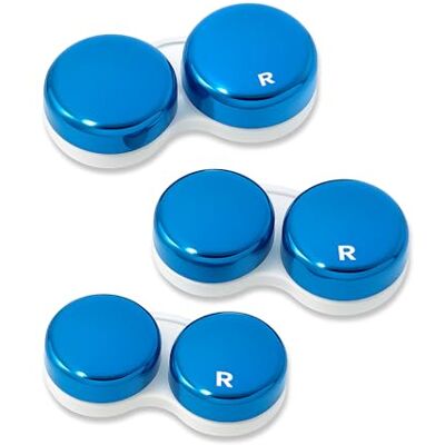 SPORTS WORLD VISION Étuis à lentilles de Contact OptiCool, Lot de 3 pièces Boîte à lentilles de Contact au Design Métallique – Porte-Solution de Contact à Visser, Style identique sur Commande - Publicité SPORTS WORLD VISION Étuis à lentilles de Contact OptiCool, Lot de 3 pièces Boîte à lentilles de Contact au Design Métallique – Porte-Solution de Contact à Visser, Style identique sur Commande - Publicité