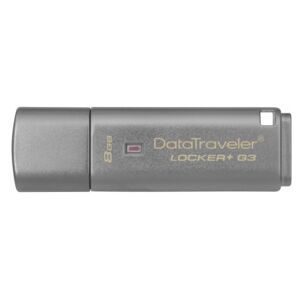 Kingston Data Traveler Locker + G3 (DTLPG3/8GB) USB 3.0 Protection des données personnelles avec sauvegarde automatique dans le cloud - Publicité