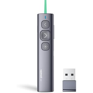Norwii N95 Clicker de présentation, PowerPoint Clicker pour télécommande de présentation, pointeur de présentation sans Fil Rechargeable, Slide Clicker pour PC/Laptop/e-Book (Vert, USB-A) - Publicité Norwii N95 Clicker de présentation, PowerPoint Clicker pour télécommande de présentation, pointeur de présentation sans Fil Rechargeable, Slide Clicker pour PC/Laptop/e-Book (Vert, USB-A) - Publicité