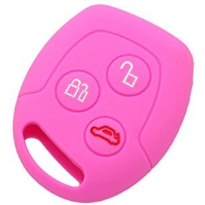 BROVACS Housse de Protection en Silicone pour étui de Protection, Veste de Peau Compatible avec Ford 3 Boutons télécommande Porte-clés CV9702 Rose - Publicité BROVACS Housse de Protection en Silicone pour étui de Protection, Veste de Peau Compatible avec Ford 3 Boutons télécommande Porte-clés CV9702 Rose - Publicité