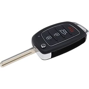 ECSiNG Coque de Clé de Voiture Pliable à 4 Boutons Coque de Boîtier de Télécommande Intelligente Plier Compatible avec Hyundai Solari/ix35/i40/i45/Santa - Publicité ECSiNG Coque de Clé de Voiture Pliable à 4 Boutons Coque de Boîtier de Télécommande Intelligente Plier Compatible avec Hyundai Solari/ix35/i40/i45/Santa - Publicité