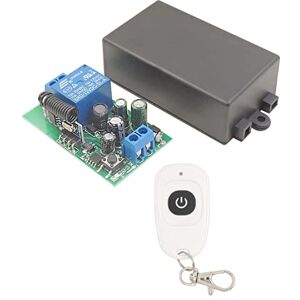 DieseRC Commutateur de télécommande de lumière radiofréquence, récepteur de Relais sans Fil RF 433 MHz RF 220V 240V 110V 1500W avec émetteur, Mode à Bascule Allumer/éteindre la Lampe… - Publicité DieseRC Commutateur de télécommande de lumière radiofréquence, récepteur de Relais sans Fil RF 433 MHz RF 220V 240V 110V 1500W avec émetteur, Mode à Bascule Allumer/éteindre la Lampe… - Publicité