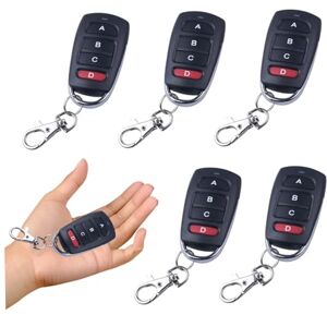 Pineeseatile Télécommande de garage, 5 pièces, télécommande de garage universelle, 433 MHz, ouvre-porte automatique remplacement pour portes grange, portes d'entrepôt pour un usage quotidien - Publicité Pineeseatile Télécommande de garage, 5 pièces, télécommande de garage universelle, 433 MHz, ouvre-porte automatique remplacement pour portes grange, portes d'entrepôt pour un usage quotidien - Publicité