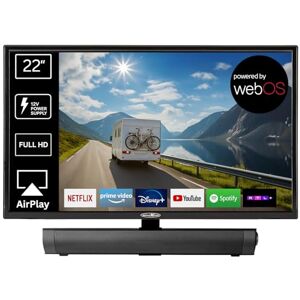 Reflexion LED22iBT Smart TV 22" avec barre de son, Full HD, Wi-Fi, Bluetooth, HDMI, USB, CI+, adaptateur de voiture 12 V, idéal pour camping-cars, caravanes, campeurs et bateaux Télécommande incluse - Publicité Reflexion LED22iBT Smart TV 22" avec barre de son, Full HD, Wi-Fi, Bluetooth, HDMI, USB, CI+, adaptateur de voiture 12 V, idéal pour camping-cars, caravanes, campeurs et bateaux Télécommande incluse - Publicité