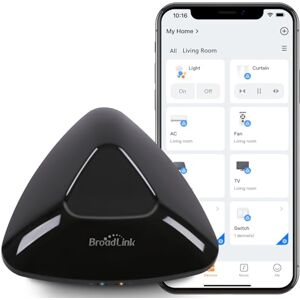 broadlink RM MAX Hub Domotique, Télécommande Universelle Wi-Fi & BLE pour Appareils IR/RF, Compatible Alexa & Google Home, Installation Facile, Hub RF pour TV, Climatisation, Stores - Publicité broadlink RM MAX Hub Domotique, Télécommande Universelle Wi-Fi & BLE pour Appareils IR/RF, Compatible Alexa & Google Home, Installation Facile, Hub RF pour TV, Climatisation, Stores - Publicité