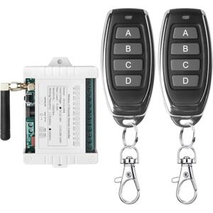 Vaileal DC 12 V 24 V 36 V 4 canaux Télécommande universelle sans fil Récepteur radio Télécommande sans potentiel Moteur Moteur Porte de garage avec 2 télécommandes en métal pour télécommande émetteur porte de - Publicité Vaileal DC 12 V 24 V 36 V 4 canaux Télécommande universelle sans fil Récepteur radio Télécommande sans potentiel Moteur Moteur Porte de garage avec 2 télécommandes en métal pour télécommande émetteur porte de - Publicité