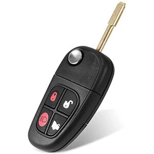 WANGCL 433 MHz Télécommande à 4 Boutons pour Clé Flip avec Lame Pliable Non Coupée Coque de Remplacement pour Clé de Voiture avec Puce 4D60 Pour Jaguar X-Type S-Type XJ XJR 2002-2008 - Publicité WANGCL 433 MHz Télécommande à 4 Boutons pour Clé Flip avec Lame Pliable Non Coupée Coque de Remplacement pour Clé de Voiture avec Puce 4D60 Pour Jaguar X-Type S-Type XJ XJR 2002-2008 - Publicité