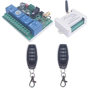 SUYUKUFU 12V 24V 36V 4CH Télécommande de porte de garage universelle Interrupteur 433Mhz Moteur à large gamme avant et arrière, Interrupteur sans fil à 4 canaux clavier de porte (2* Contrôleur 433Mhz) - Publicité SUYUKUFU 12V 24V 36V 4CH Télécommande de porte de garage universelle Interrupteur 433Mhz Moteur à large gamme avant et arrière, Interrupteur sans fil à 4 canaux clavier de porte (2* Contrôleur 433Mhz) - Publicité