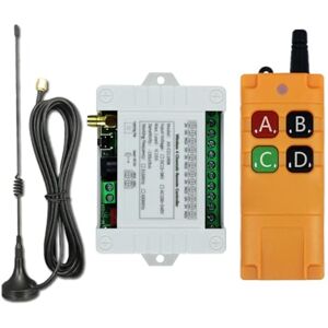 Wzxksoac Récepteur de Commutateur de Télécommande Sans DC12-36V 4CH avec Antenne à Ventouses de Télécommande Longue Distance de 2000M - Publicité Wzxksoac Récepteur de Commutateur de Télécommande Sans DC12-36V 4CH avec Antenne à Ventouses de Télécommande Longue Distance de 2000M - Publicité
